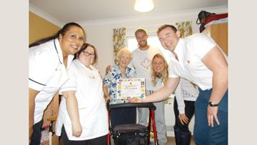 Great Easton care home Resident receives recognition for gardening skills